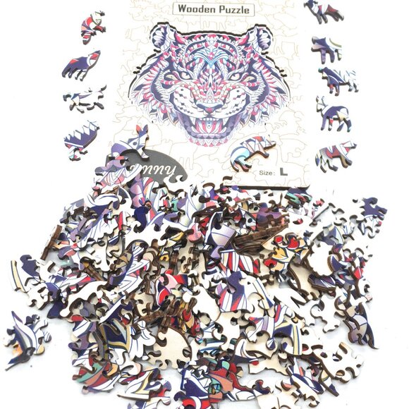 Suvira Animal Wooden Puzzle - Engaging, Educational, Tiger - Picture 7 of 9